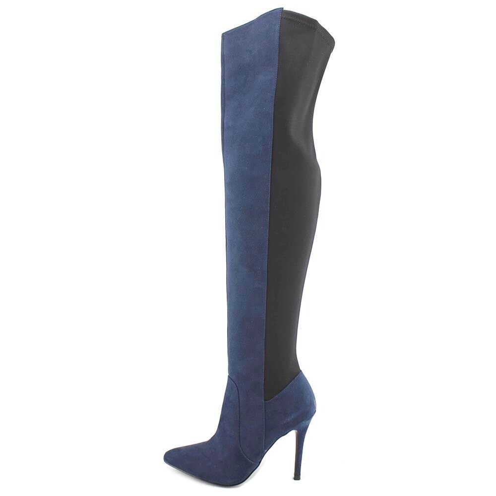 Charles David Paso blue/black suede over knee boot - Picture 3 of 5